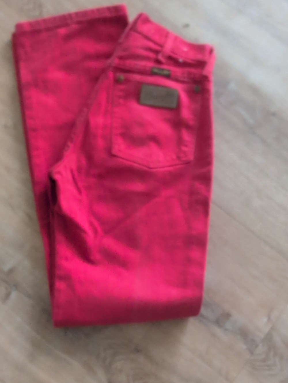 Wrangler Women's Vintage High Rise Red Jeans